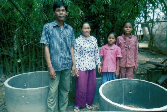  Last April, with my extra gift, Srey Vet's family bought a latrine for their home, part of it pictured here.  Wow, there is so much we take for granted!
